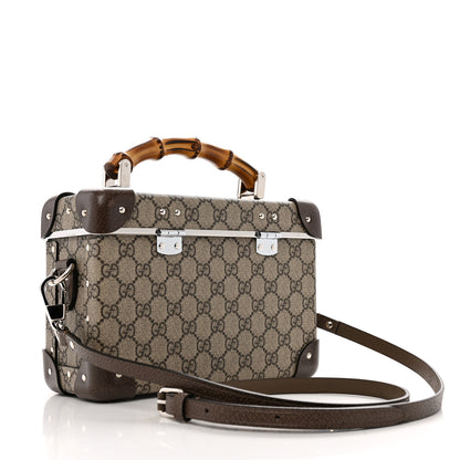 Gucci GG Supreme Monogram Globe-Trotter Beauty Case Brown 3 of 12