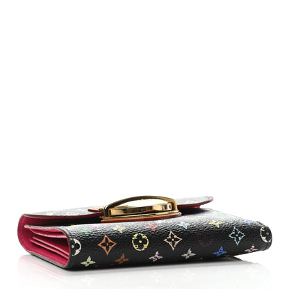 Louis Vuitton Monogram Multicolor Joey Wallet Black Grenade 3 of 4