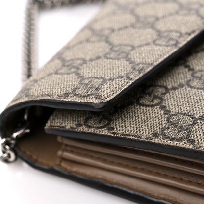 Gucci GG Supreme Monogram Mini Dionysus Chain Wallet Beige Taupe 14 of 14