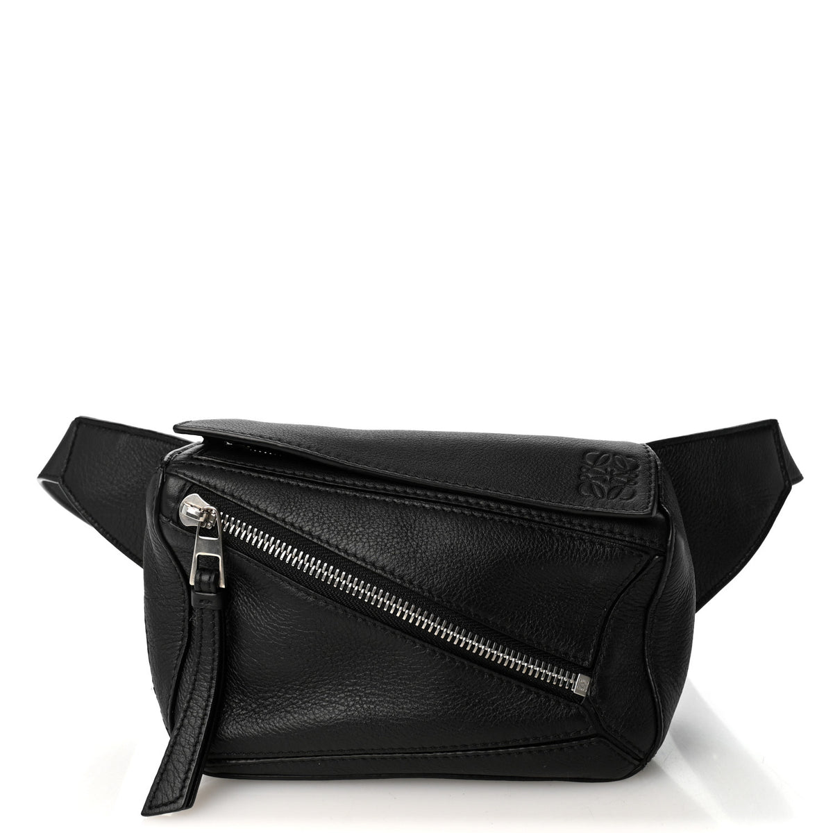 Loewe Calfskin Mini Puzzle Bumbag Black 2 of 21