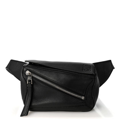 Loewe Calfskin Mini Puzzle Bumbag Black 2 of 21