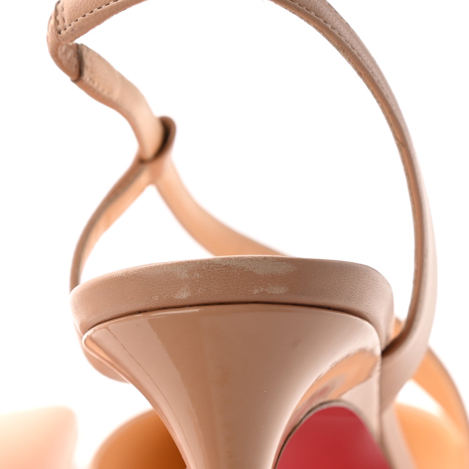 Christian Louboutin Nappa Patent Platina 85 Pumps 41 Nude 8 of 13
