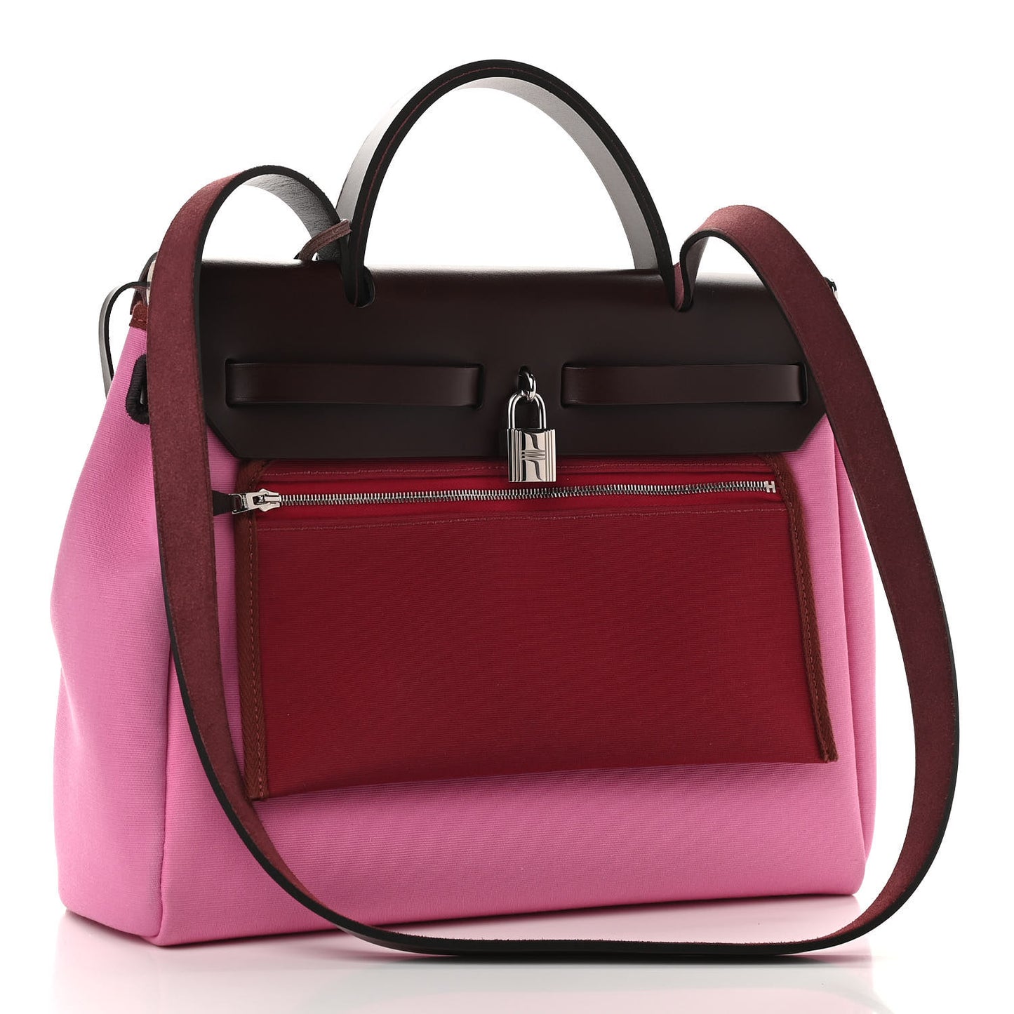 Toile Officier Vache Hunter Verso Herbag Zip Retourne PM 31 Bubblegum Rubis Rouge Sellier