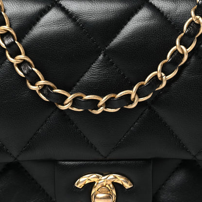 Chanel Lambskin Quilted CC Small Dynasty Flap Black 8 of 11