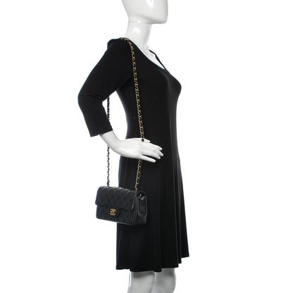 Chanel Lambskin Quilted Mini Rectangular Flap Black 2 of 16
