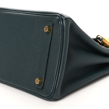 Hermes Togo Birkin 25 Vert Cypress 10 of 12