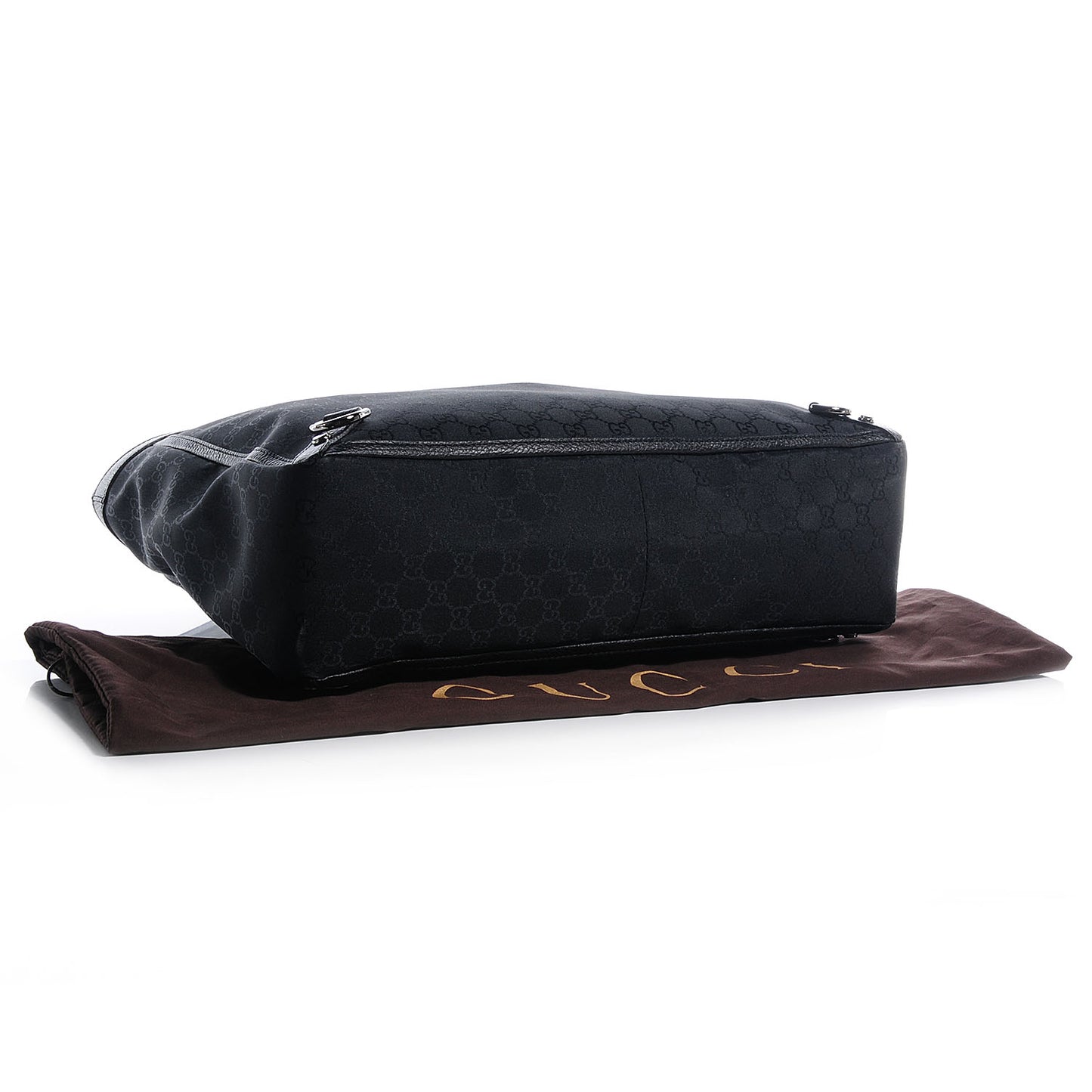 Nylon Monogram Large Abbey Tote Black