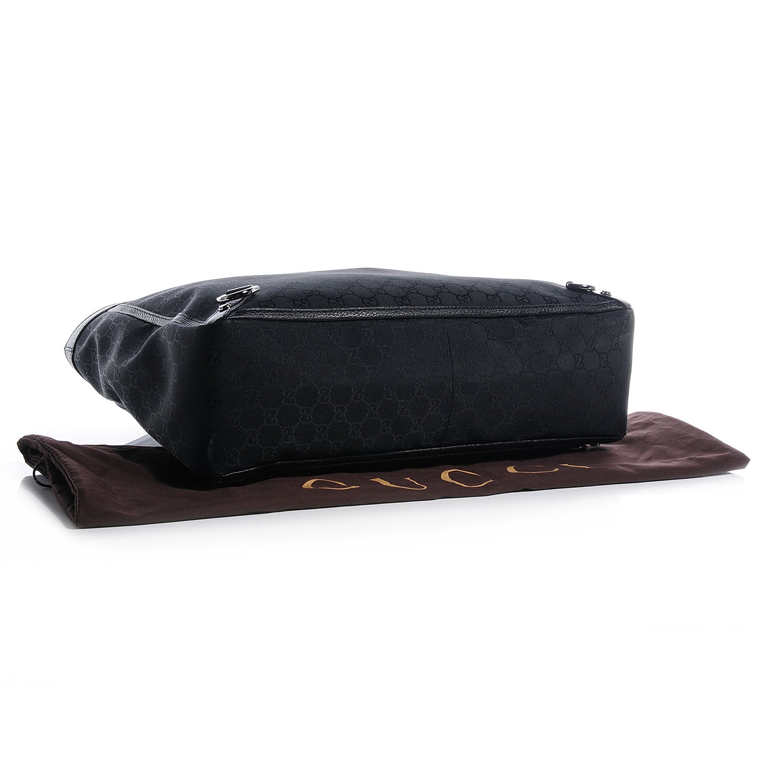 Gucci Nylon Monogram Large Abbey Tote Black 4 of 7