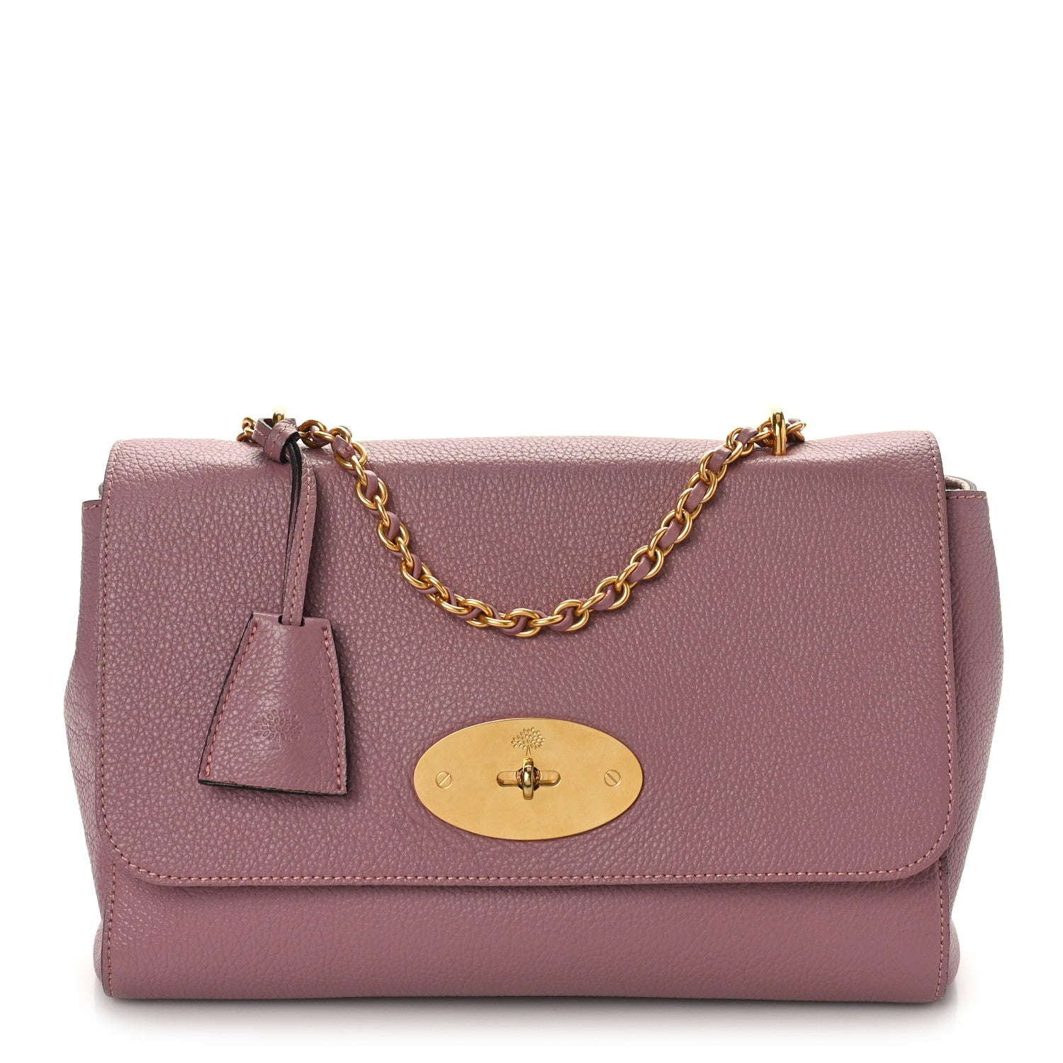 Mulberry Calfskin Goat Medium Lily Flap Dark Blush 1 of 8