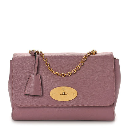 Mulberry Calfskin Goat Medium Lily Flap Dark Blush 1 of 8