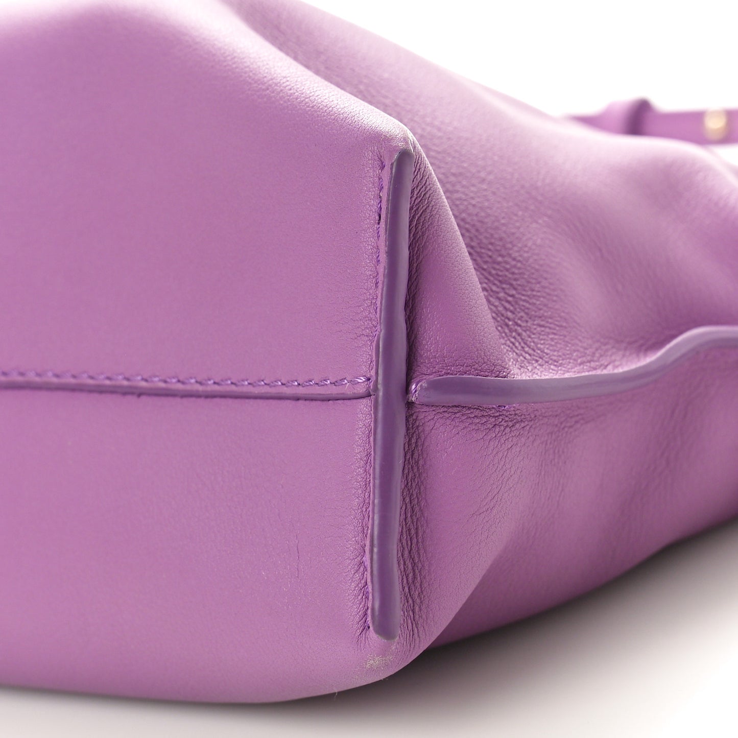 Calfskin Mini Flamenco Knot Bag Purple