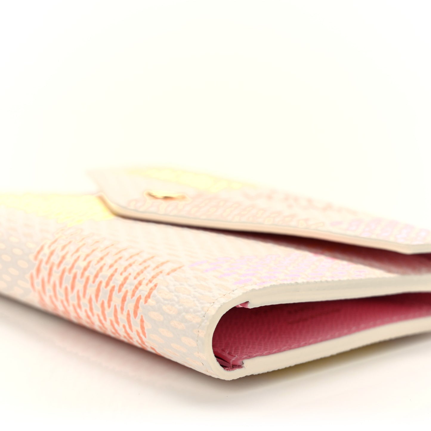 Giant Damier Victorine Wallet Peach Pink