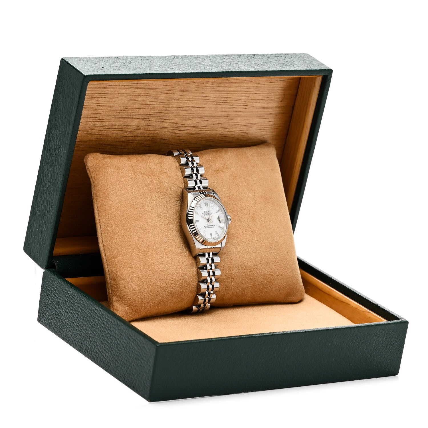 Rolex Stainless Steel 18K White Gold 26mm Oyster Perpetual Datejust Watch White 69174 6 of 6