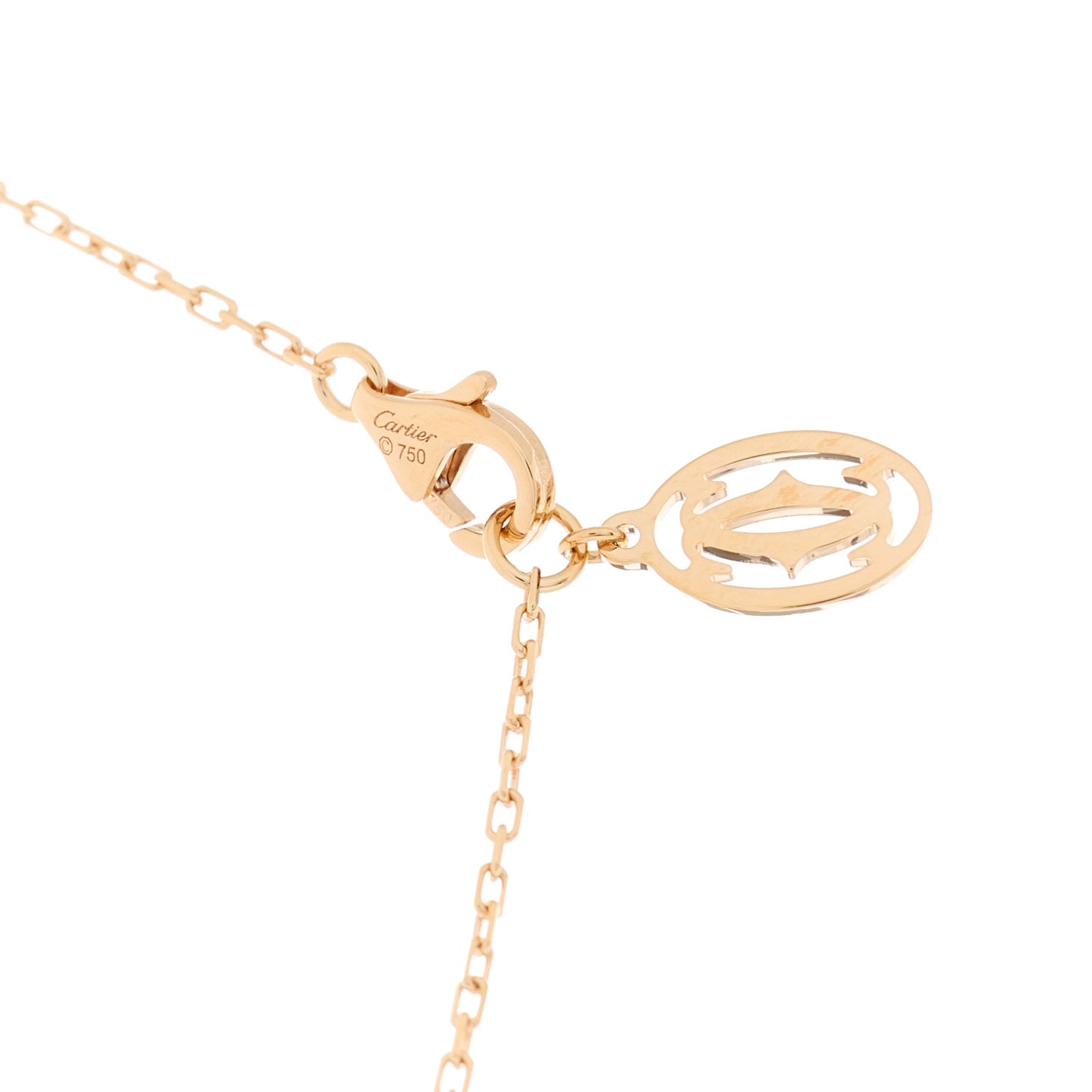 18K Pink Gold Pink Sapphire D'Amour Pendant Necklace