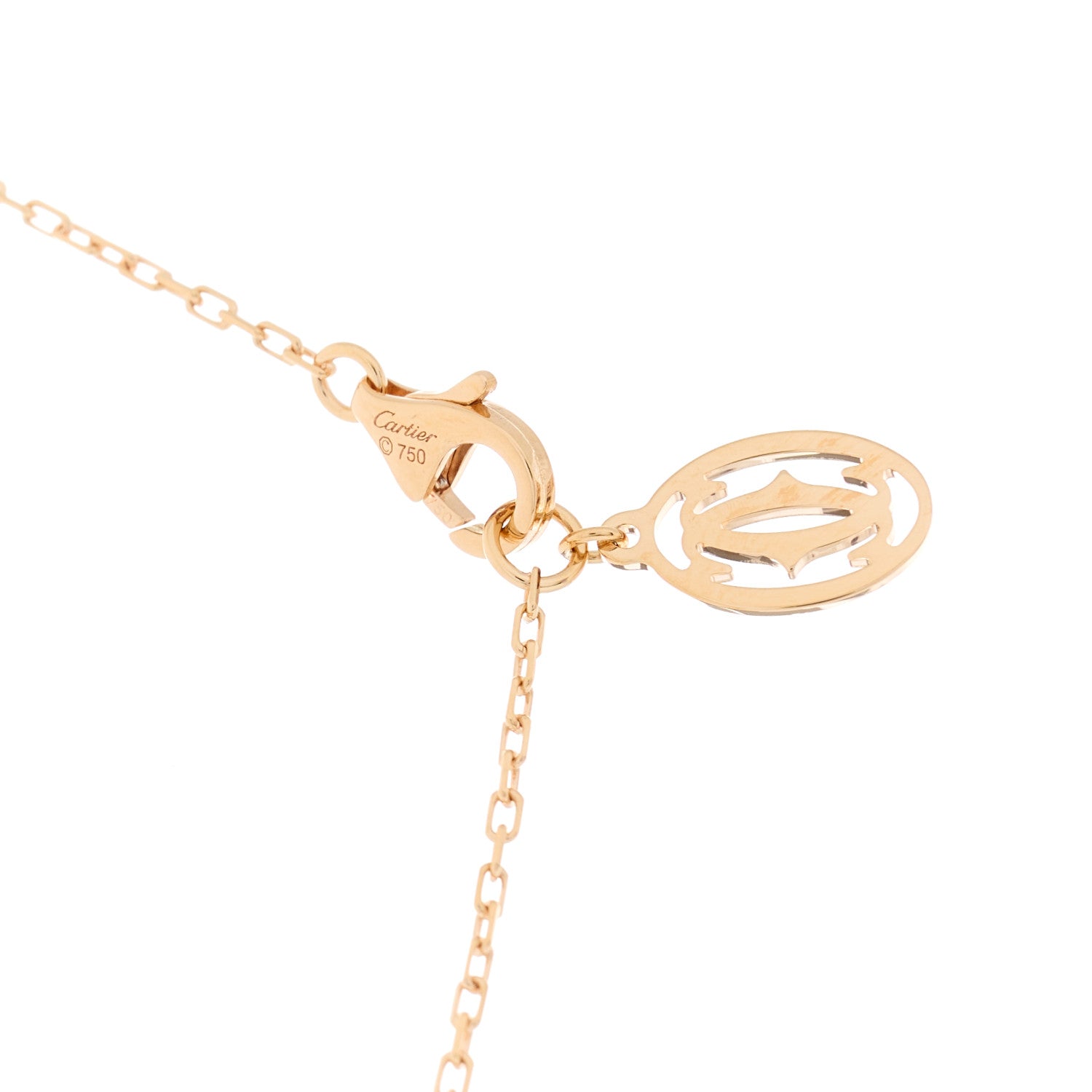 Cartier 18K Pink Gold Pink Sapphire D'Amour Pendant Necklace 4 of 5