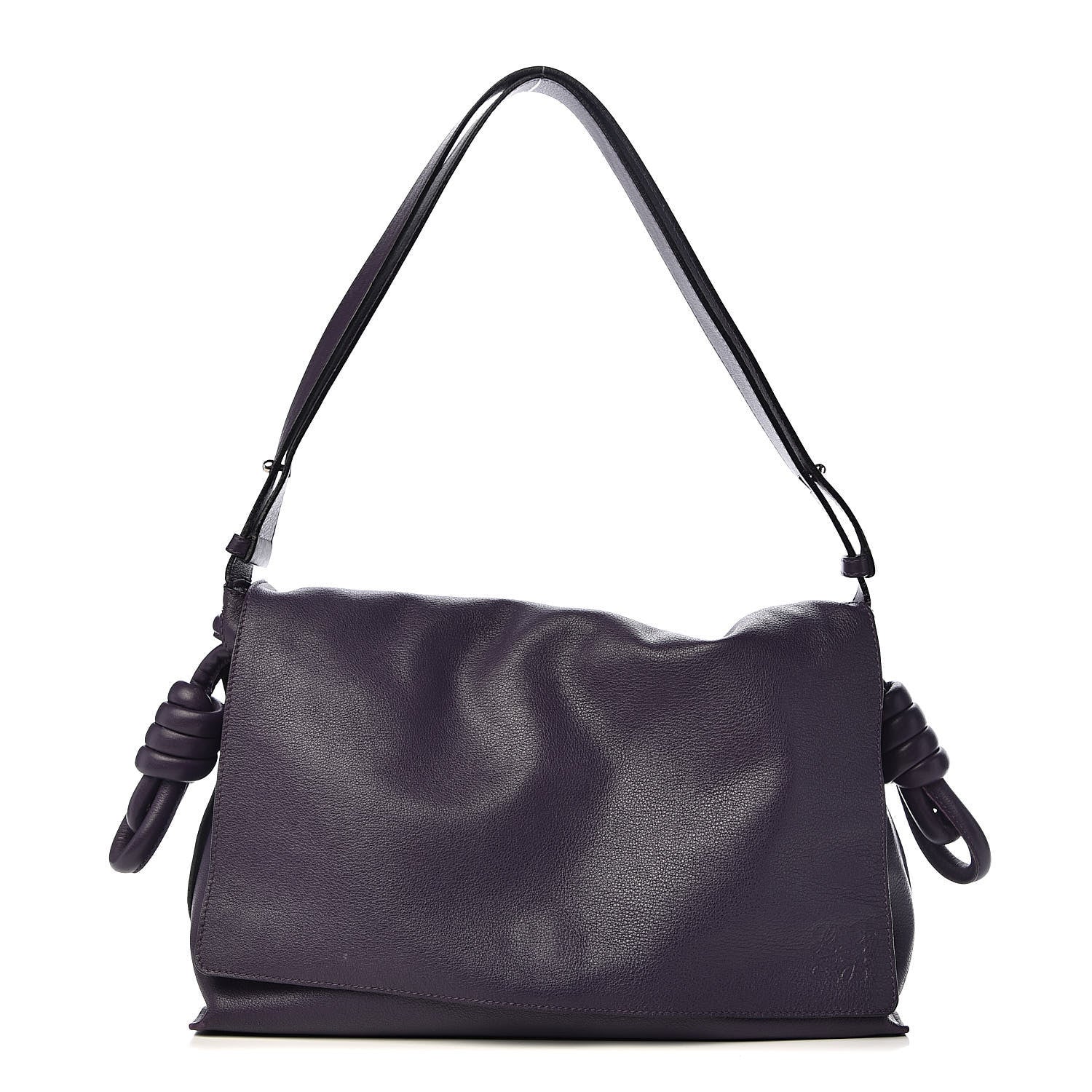 Loewe Calfskin Flamenco Knot Flap Bag Violet 1 of 16