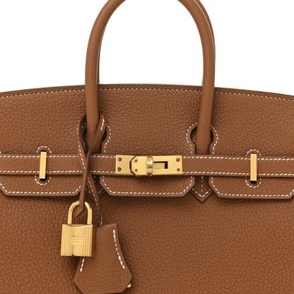 Hermes Togo Birkin 25 Gold 8 of 12
