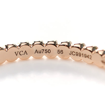 Van Cleef & Arpels 18K Rose Gold Small Perlee Ring 56 7.5 4 of 5
