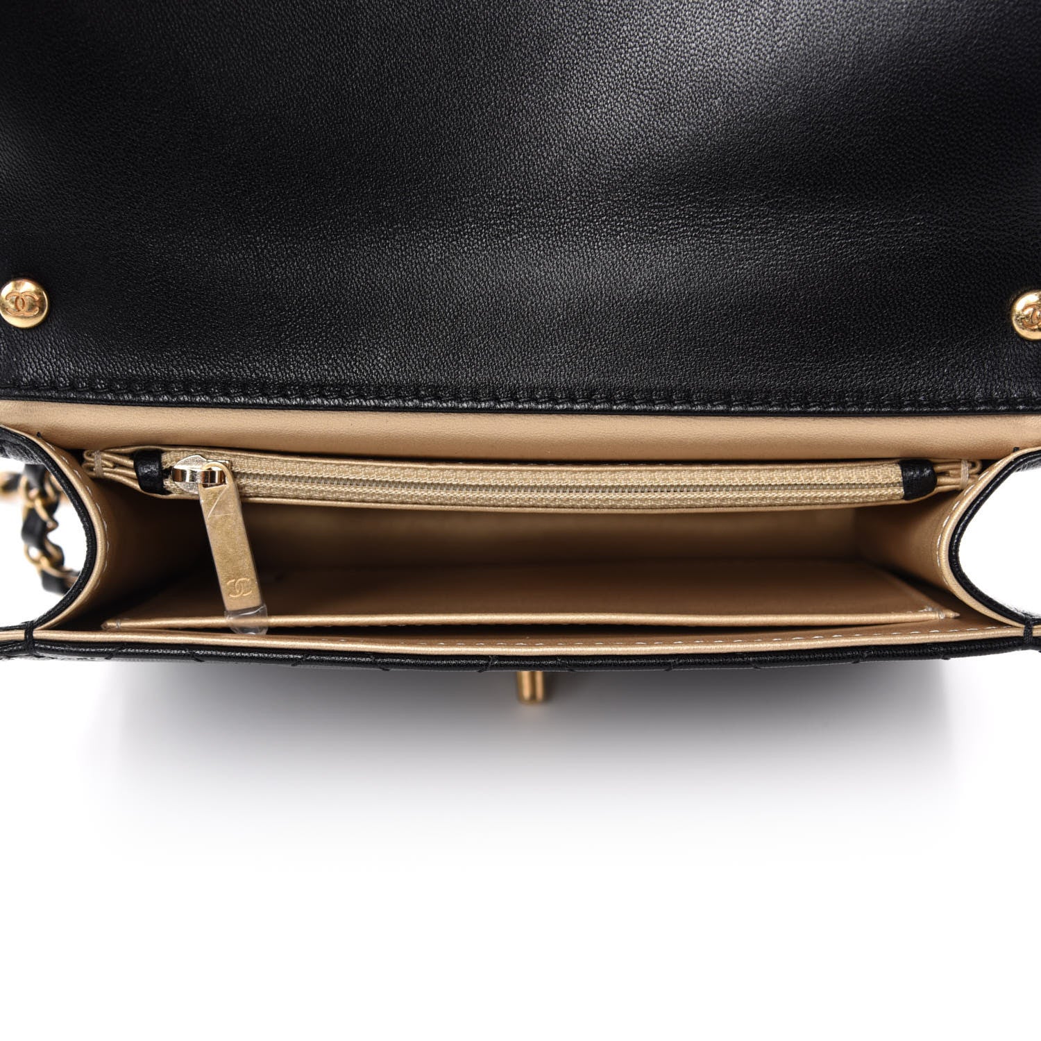 Chanel Lambskin Quilted Small Chic Pearls Flap Black 5 of 11
