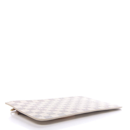 Louis Vuitton Damier Azur Neverfull MM GM Pochette Rose Ballerine 4 of 7
