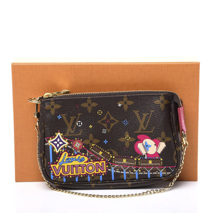 Louis Vuitton Monogram 2020 Christmas Animation Roller Coaster Mini Pochette Accessories Pivoine 9 of 9