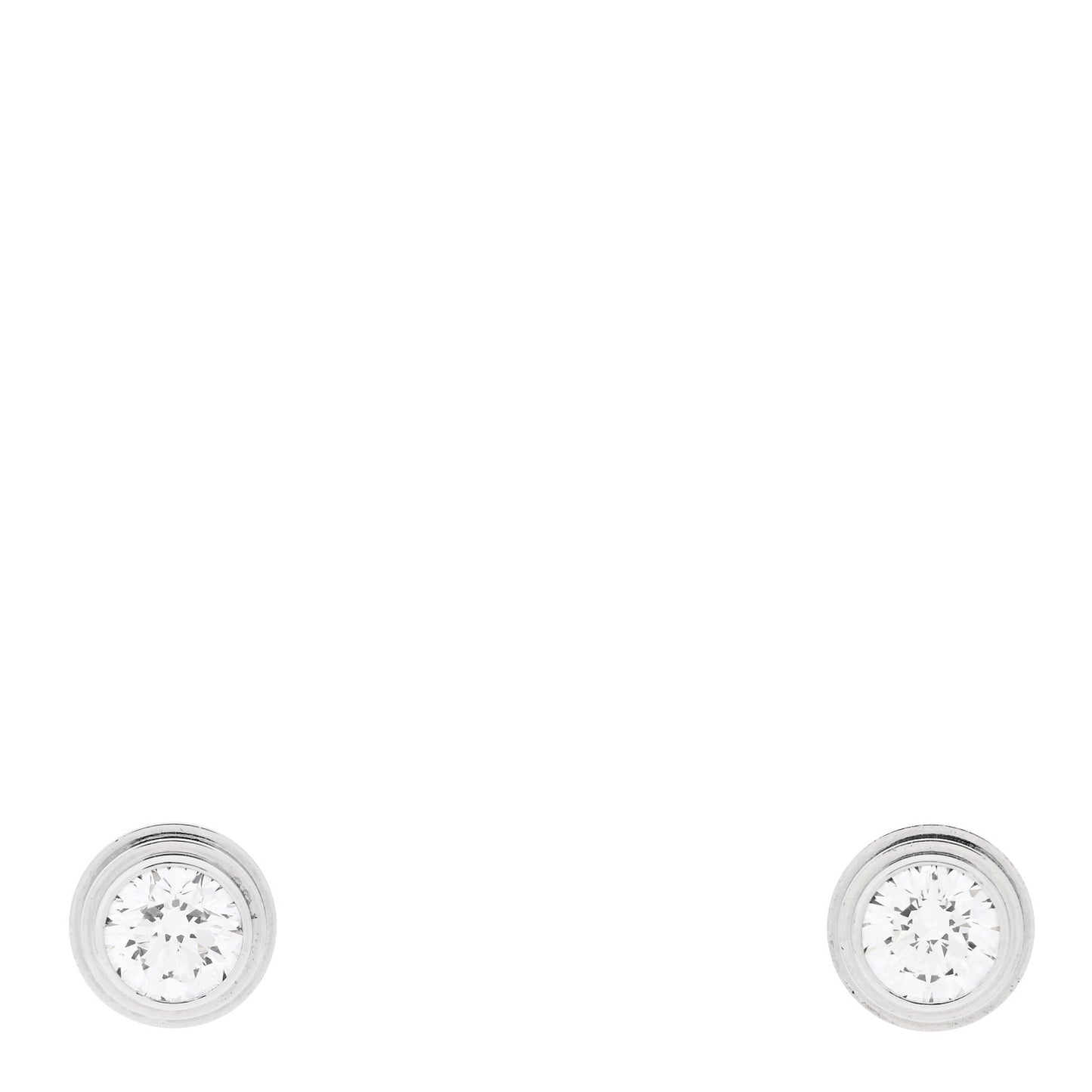 18K White Gold Diamond MM D'Amour Earrings