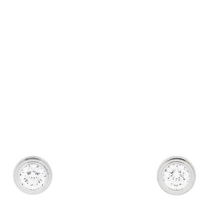Cartier 18K White Gold Diamond MM D'Amour Earrings 1 of 5