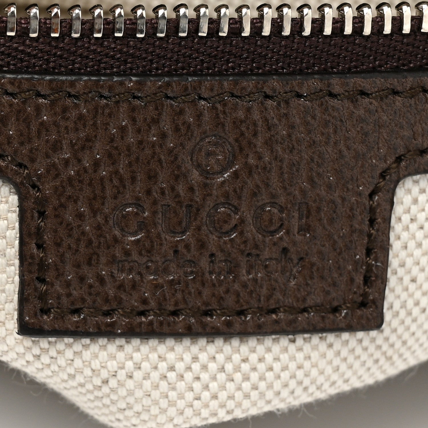 Gucci GG Supreme Monogram Textured Calfskin Web Large Attache Shoulder Bag Beige Ebony New Acero 6 of 8