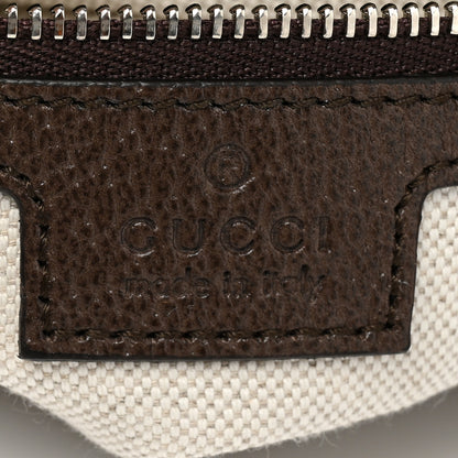 Gucci GG Supreme Monogram Textured Calfskin Web Large Attache Shoulder Bag Beige Ebony New Acero 6 of 8