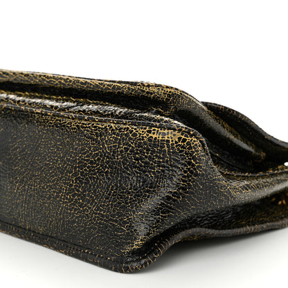 Saint Laurent Crinkled Calfskin Matelasse Monogram Medium Niki Chain Satchel  Black Ocra 10 of 10