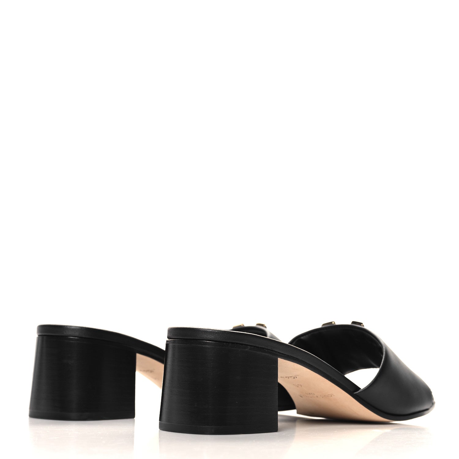 Louis Vuitton Calfskin LV Capri Mules 40 Black 5 of 10