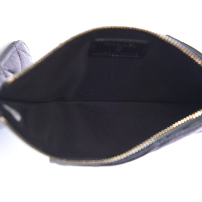Chanel Iridescent Caviar Quilted Classic Flat Wallet Pouch Black 5 of 8
