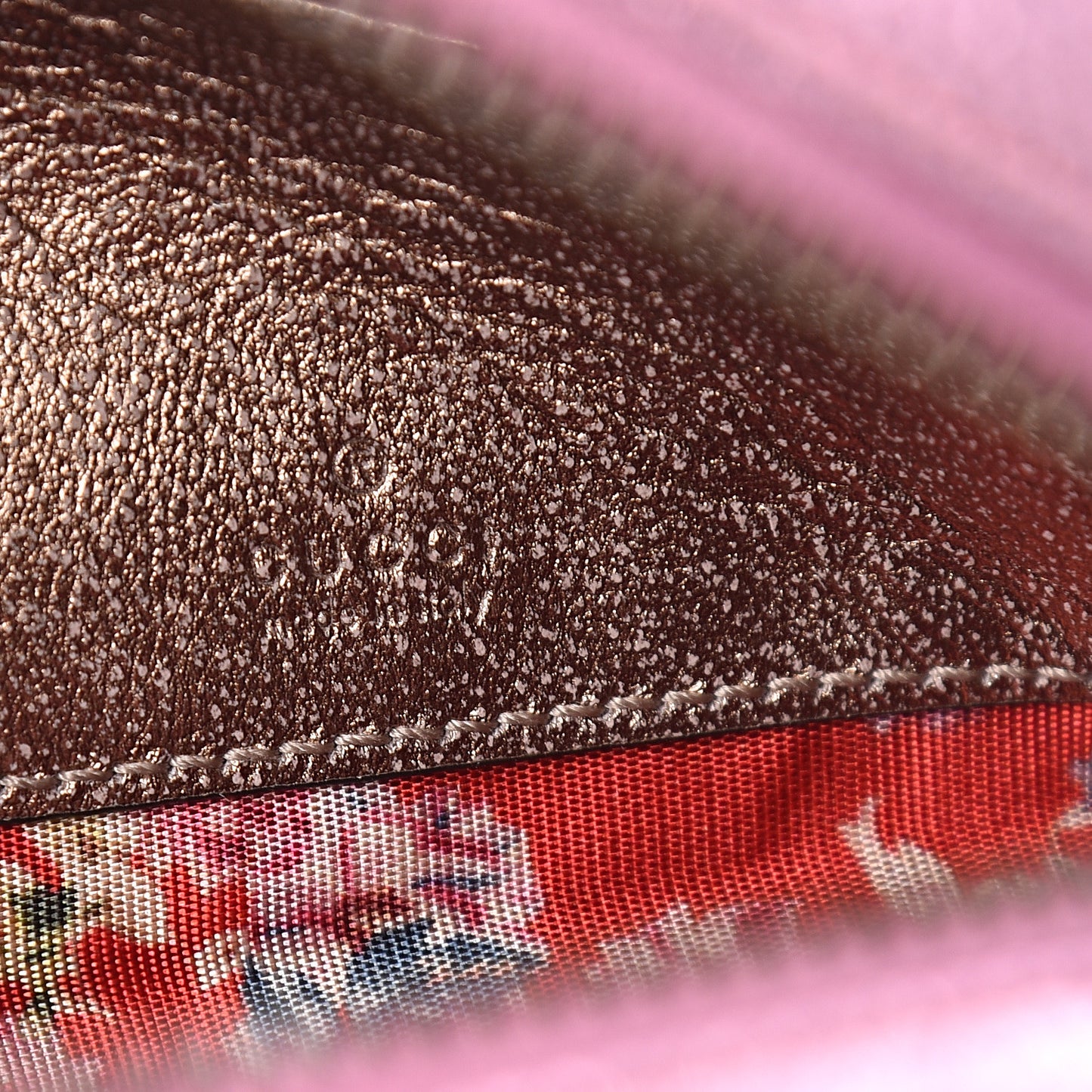 Laminated Nappa Trapuntata Mini Zumi Dome Shoulder Bag Rosa Lago Rame