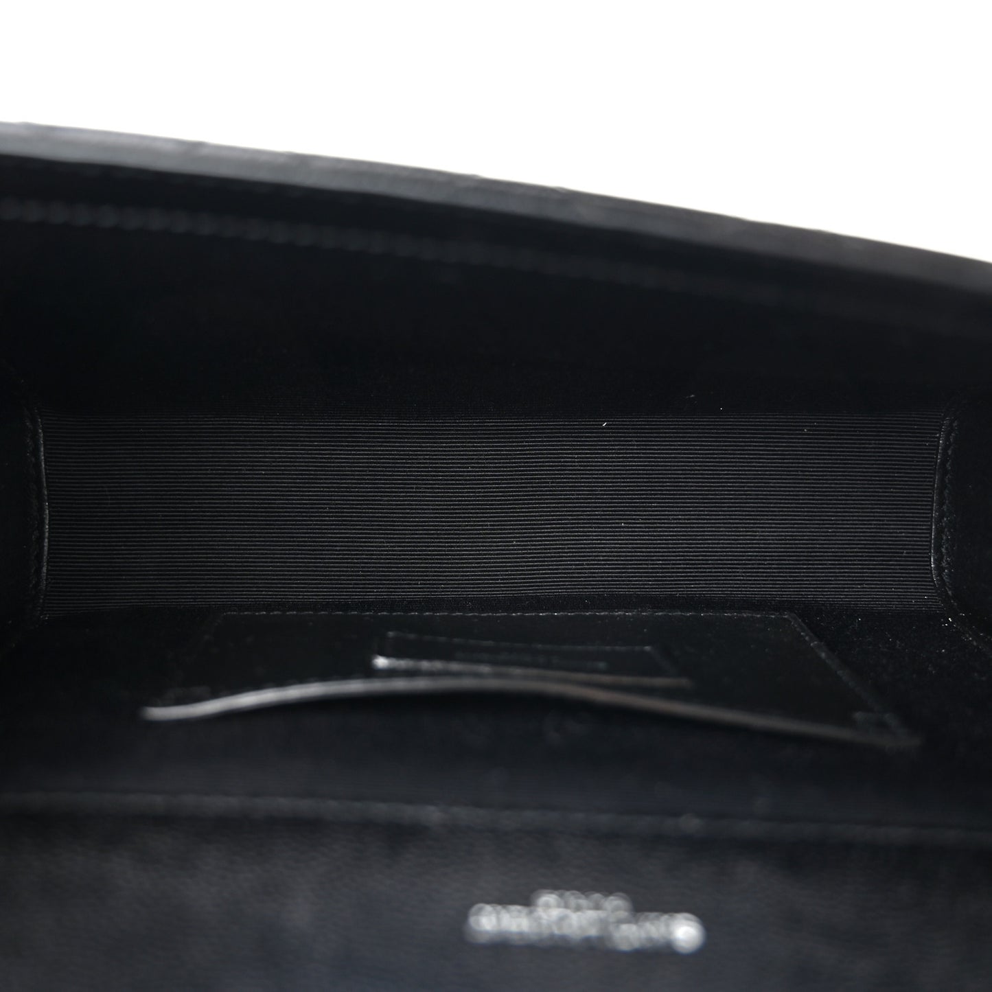 Grain De Poudre Textured Mixed Matelasse Triquilt Small Monogram Satchel Black