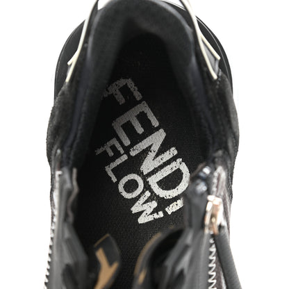Fendi X SARAH COLEMAN Nylon Lycra FF Vertigo Fendi Flow Low Top Sneakers 40 Black 7 of 7