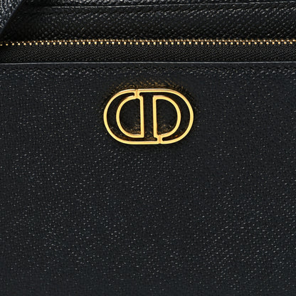 Christian Dior Grained Calfskin Caro Double Pouch Black 7 of 9