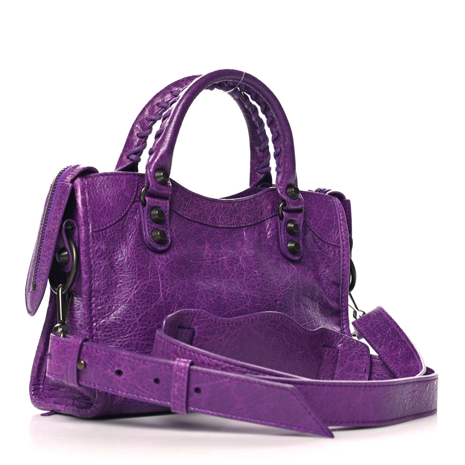 Balenciaga Agneau Classic Hardware Mini City Ultraviolet 4 of 11