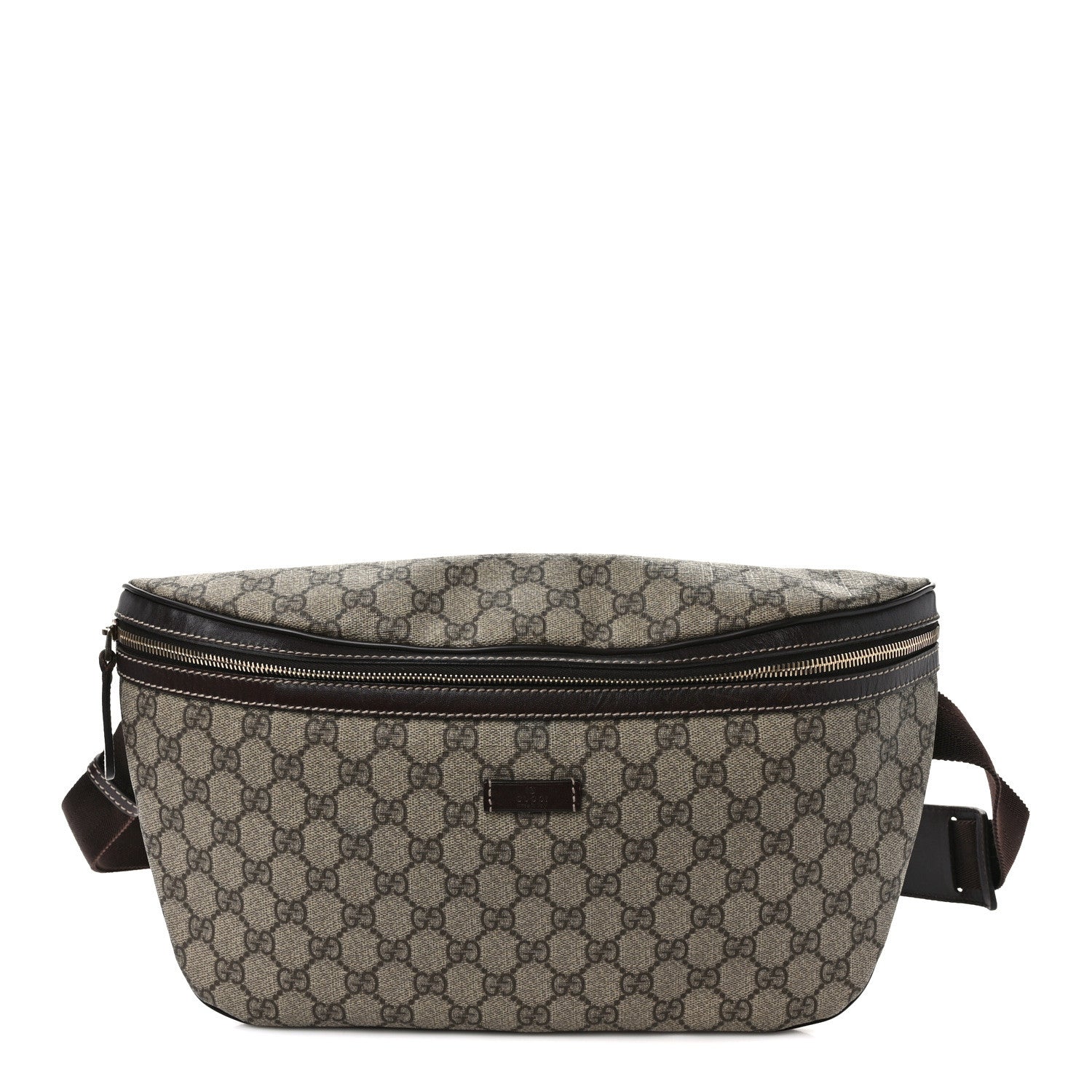 Gucci GG Supreme Monogram Belt Bag Dark Brown 1 of 10
