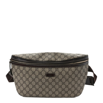 Gucci GG Supreme Monogram Belt Bag Dark Brown 1 of 10