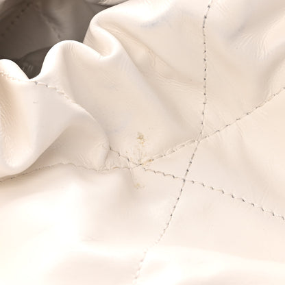 Chanel Shiny Calfskin Quilted Chanel 22 White 13 of 13