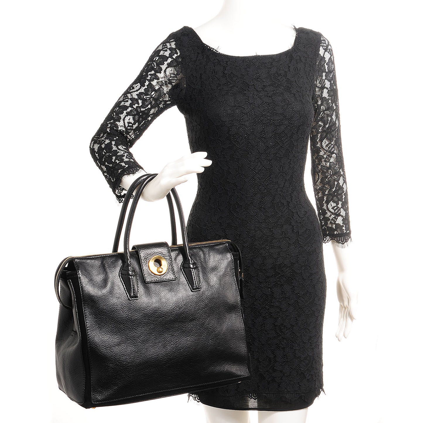 Calfskin Muse Two Cabas Black