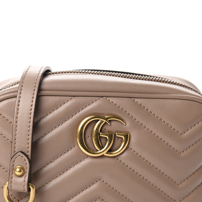 Gucci Calfskin Matelasse Mini GG Marmont Chain Shoulder Bag Porcelain Rose 11 of 11