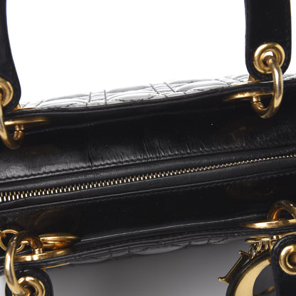 Christian Dior Patent Cannage Medium Lady Dior Black 11 of 11