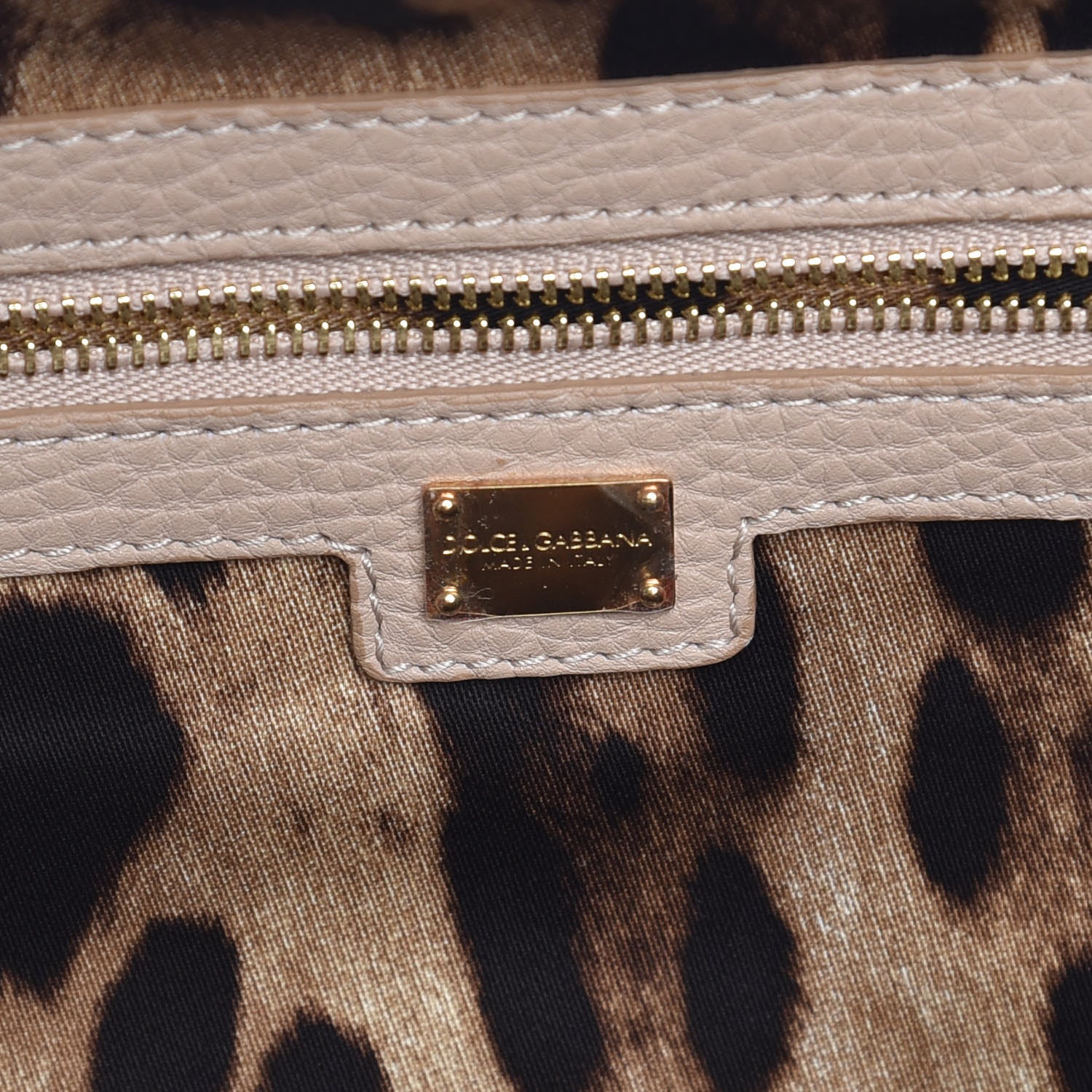 Dolce & Gabbana Calfskin Agata Shoulder Bag Taupe 9 of 9