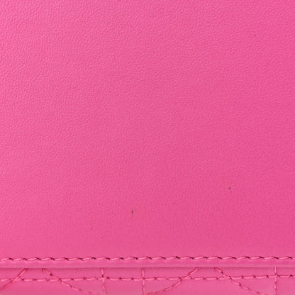 Christian Dior Lambskin Cannage Medium Lady Dior Pink 14 of 16