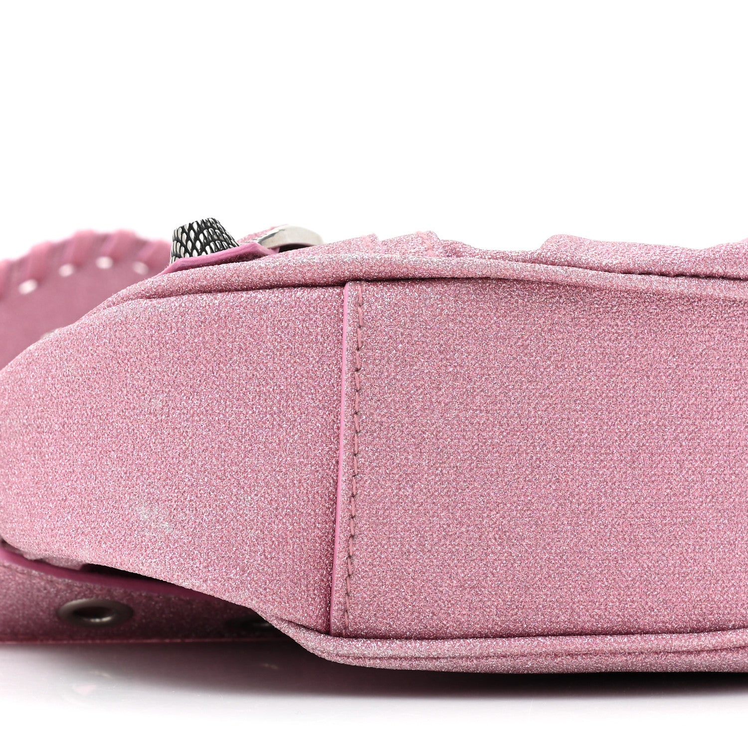 Balenciaga Sparkling Fabric Le Cagole Shoulder Bag XS Sweet Pink 9 of 13