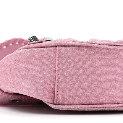Balenciaga Sparkling Fabric Le Cagole Shoulder Bag XS Sweet Pink 9 of 13