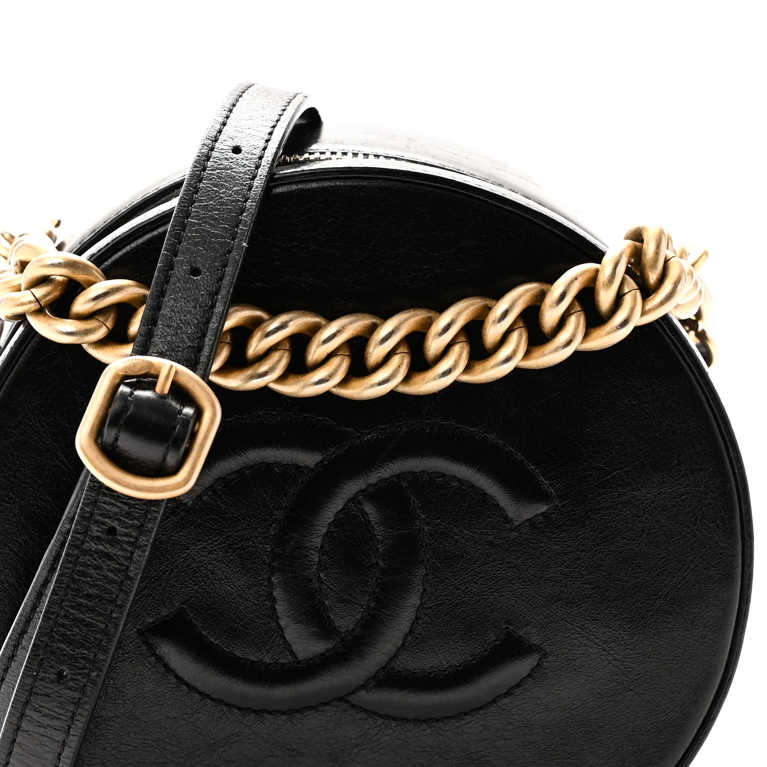 Chanel Glazed Calfskin Round As Earth Evening Bag Black 8 of 10
