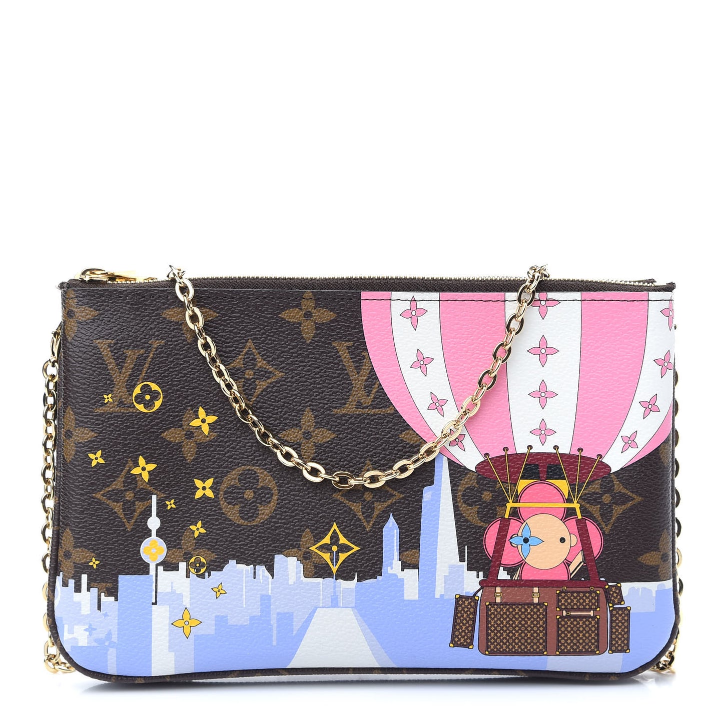 Monogram 2019 Christmas Animation Double Zip Pochette