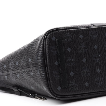 MCM Visetos Medium Liz Reversible Shopper Tote Black 6 of 15